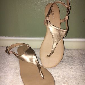 Loft metallic gold sandal